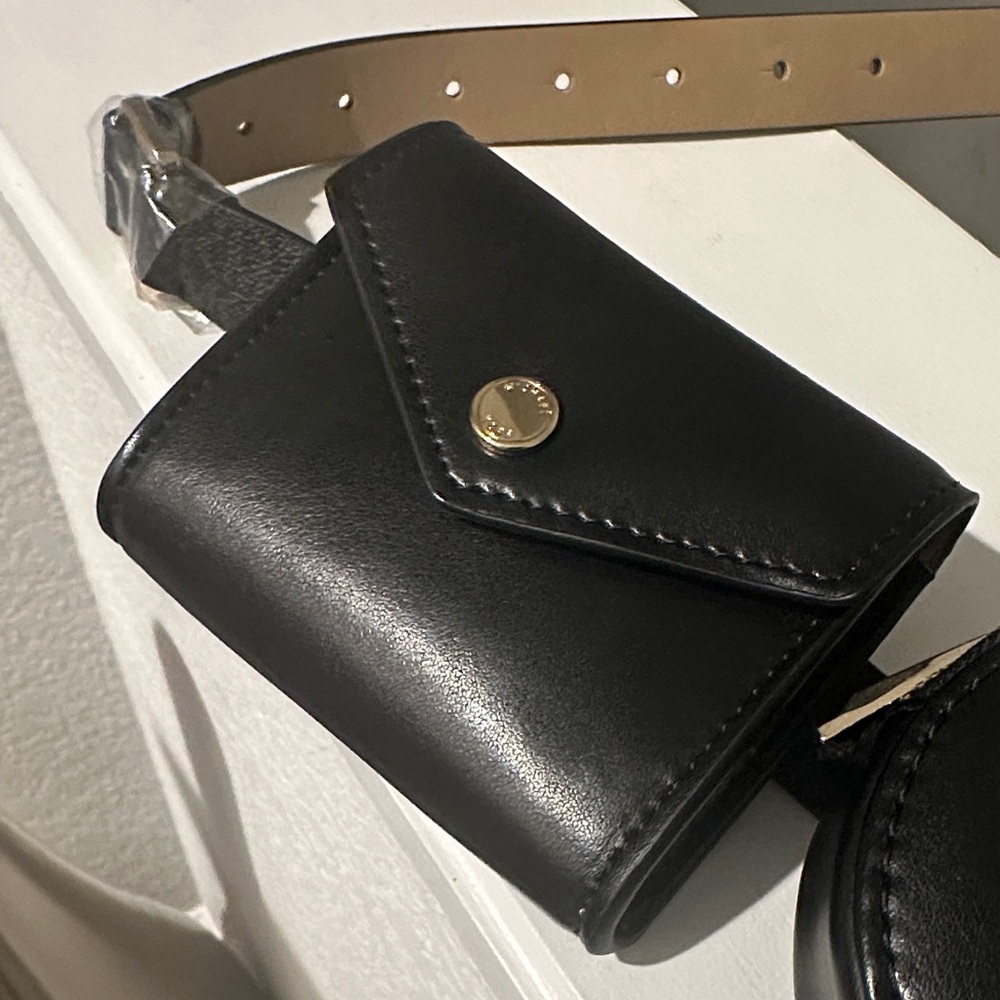 Michael Kors Black Pouch Belt Set - Picture 3 of 6
